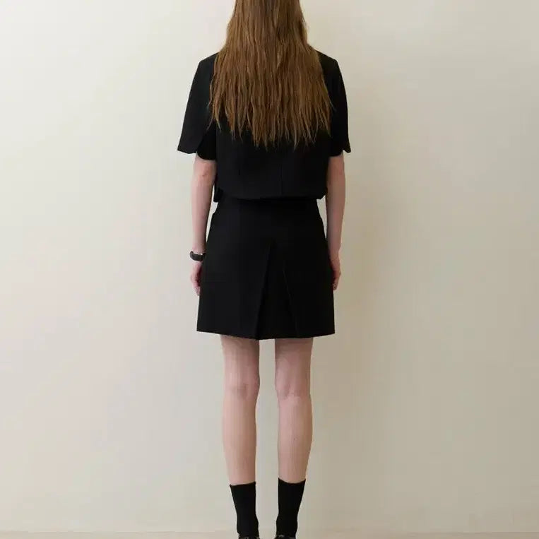 [BUNJANG] Maron Edition Black Tweed Mini Skirt / 마론에디션 블랙 트위드 스커트