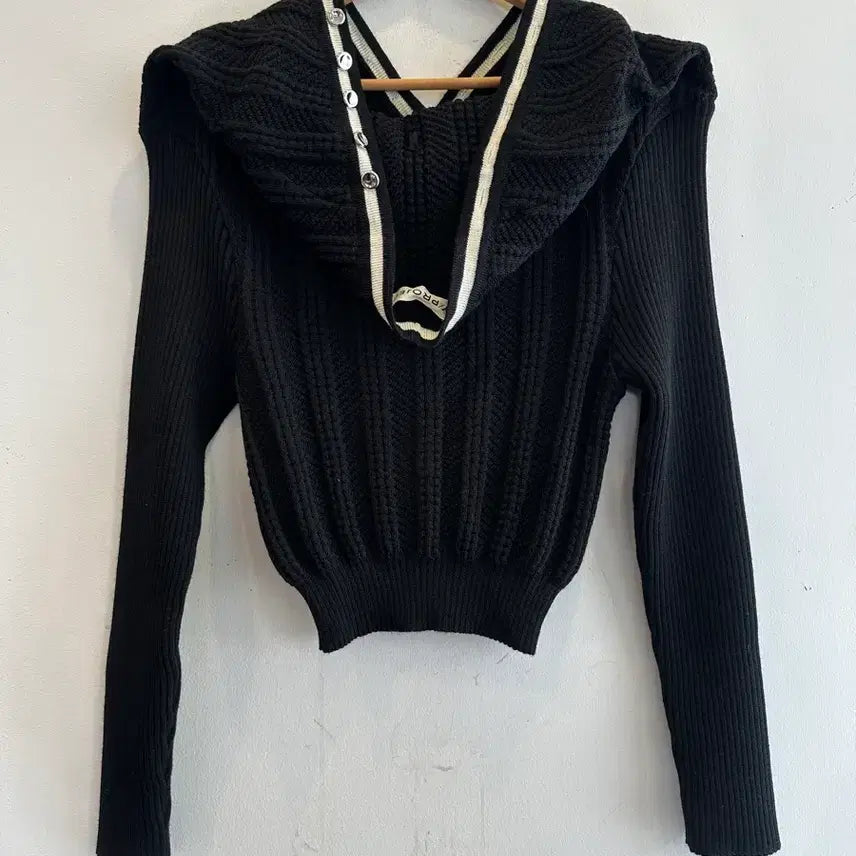 [BUNJANG] Y/Project Crop Hooded Knit Cardigan / 새옷 44) 와이 프로젝트 크롭 후드 니트가디건 판매합니다!