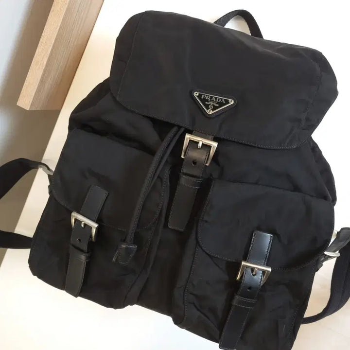 [BUNJANG] Prada Nylon Backpack Medium Black / 프라다 나일론 백팩 미듐 블랙(특A급)