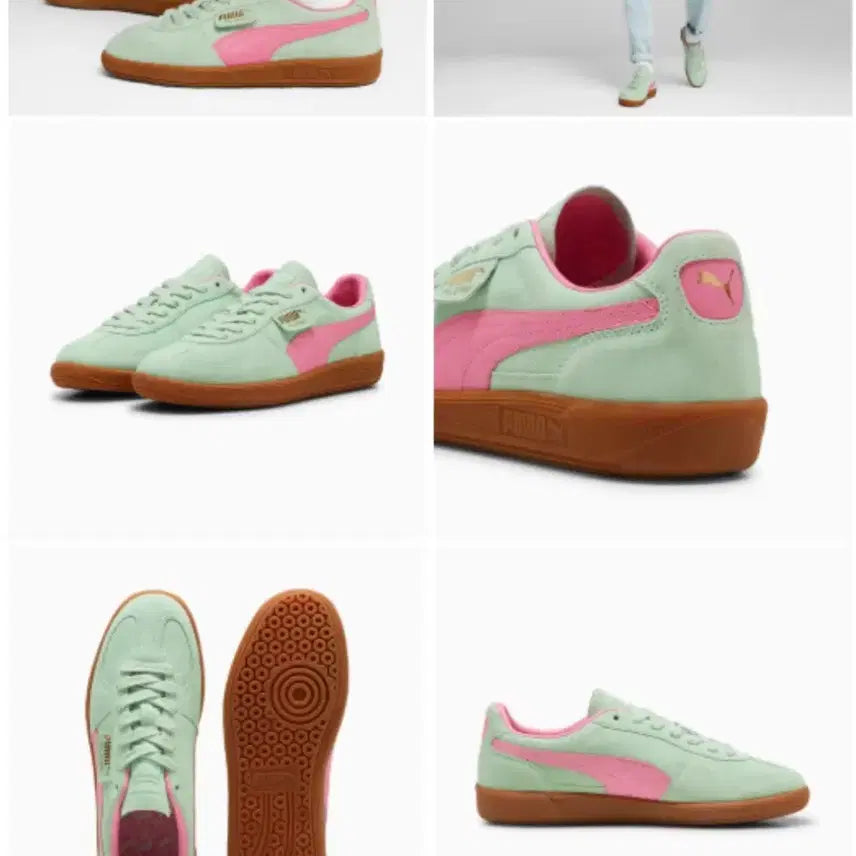 [BUNJANG] Puma Suede Sneakers Mint/Pink / 푸마 스웨이드 운동화 민트/핑크