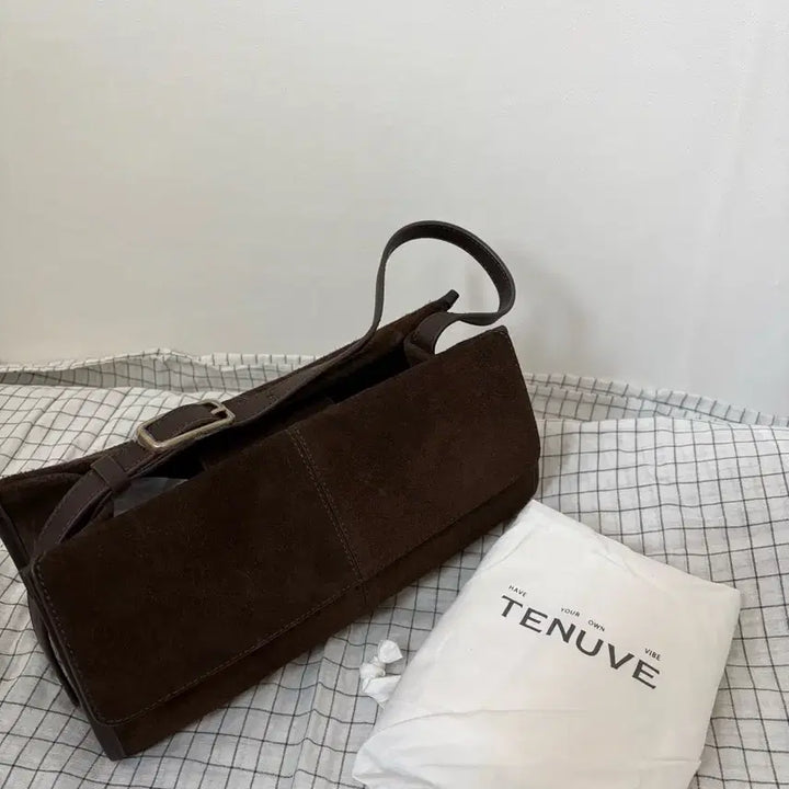 [BUNJANG] Tenue de Nîmes Espresso Baguette Bag / 테누브 바게트백 에스프레소