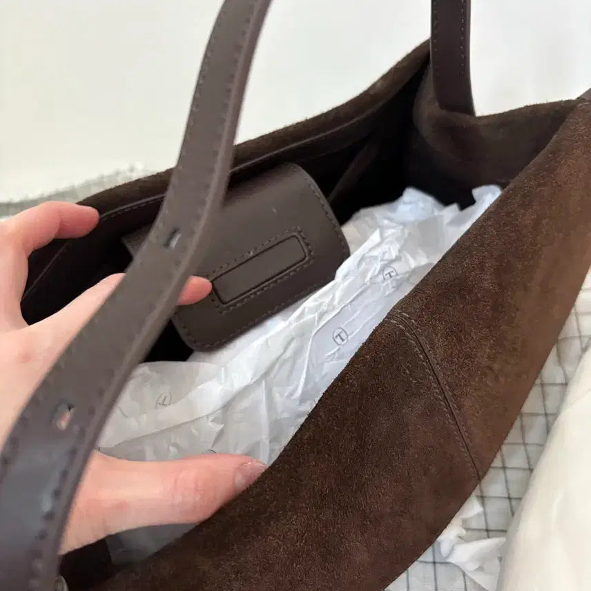 [BUNJANG] Tenue de Nîmes Espresso Baguette Bag / 테누브 바게트백 에스프레소