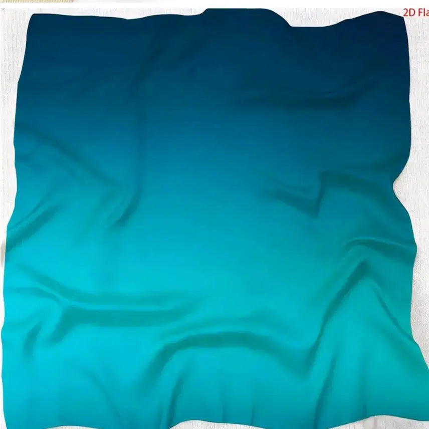 [BUNJANG] Blue Gradient Headscarf / 블루 그라데이션 두건 스카프