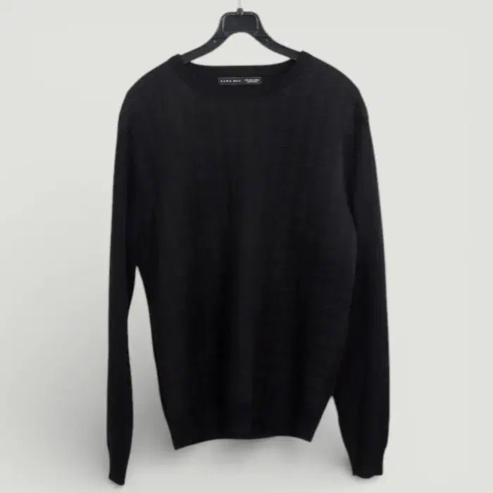 [BUNJANG] Zara Man Pattern Round Knit L / 남성L/ 자라맨 패턴 라운드니트 21-122
