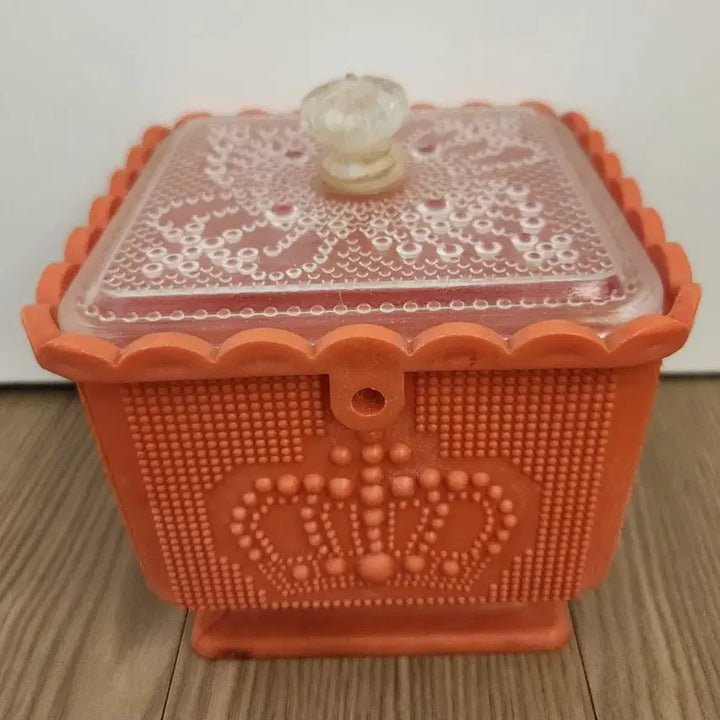 [SOLD OUT] 근대사 크라운 무늬 오렌지 사각함