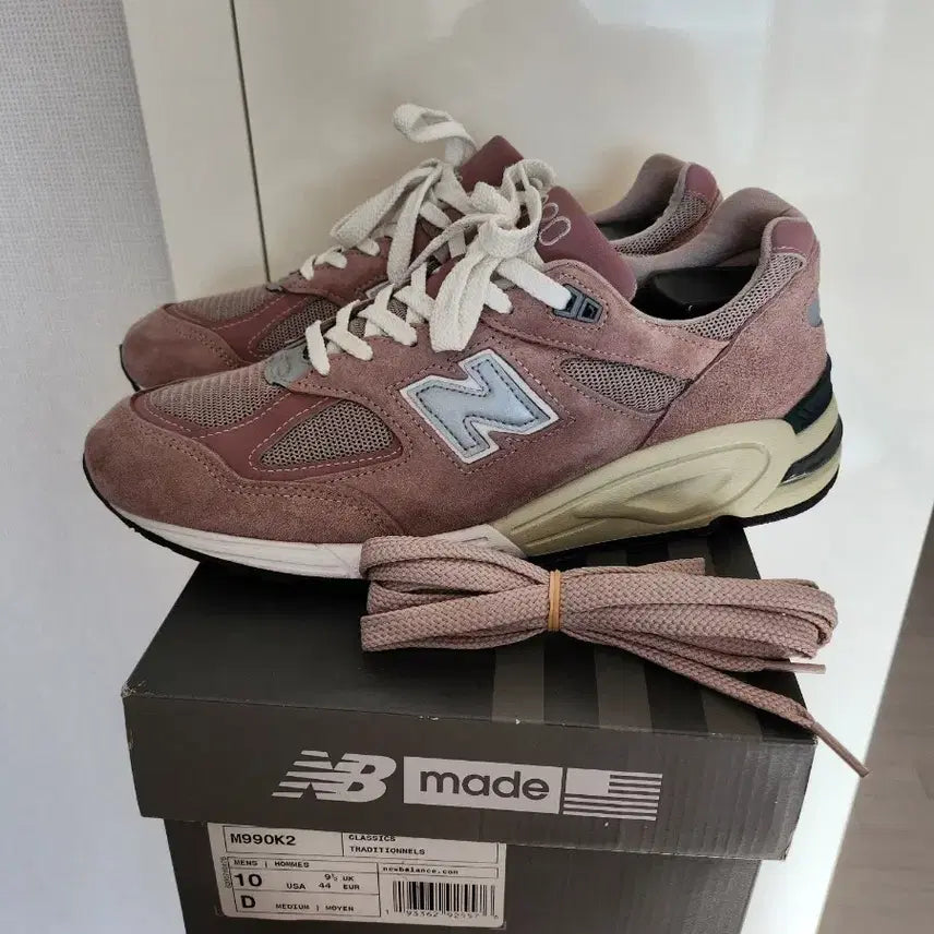 [BUNJANG] New Balance Kith M990 V2 Pink Sneakers / 뉴발란스 X kith m990 v2 핑크  280사이즈