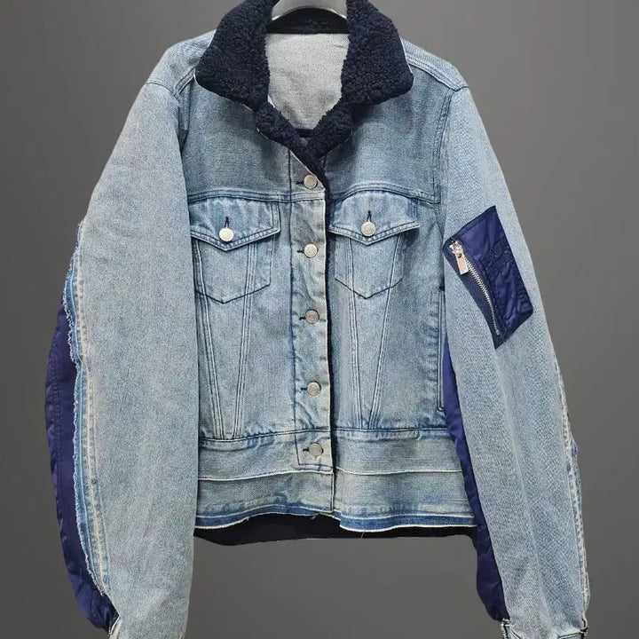 [BUNJANG] All-lights Denim Bomber Jacket / 올라이츠 데님봄버 자켓~프리사이즈