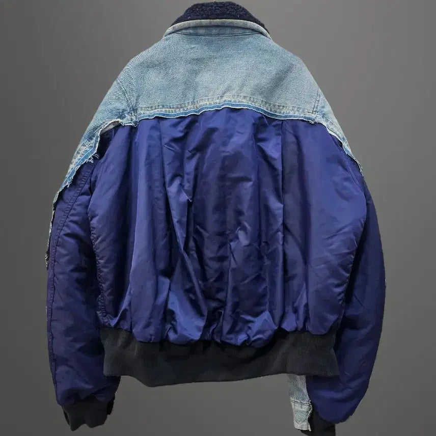 [BUNJANG] All-lights Denim Bomber Jacket / 올라이츠 데님봄버 자켓~프리사이즈
