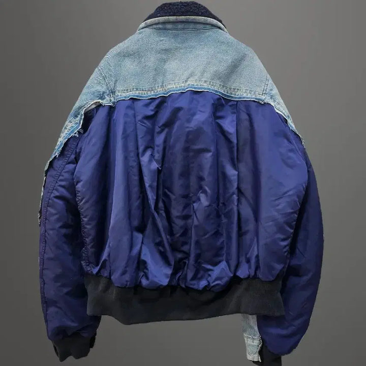 [BUNJANG] All-lights Denim Bomber Jacket / 올라이츠 데님봄버 자켓~프리사이즈