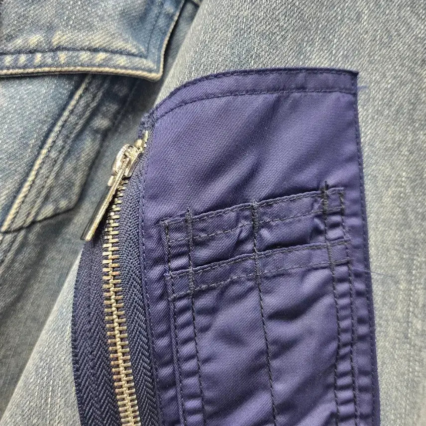 [BUNJANG] All-lights Denim Bomber Jacket / 올라이츠 데님봄버 자켓~프리사이즈