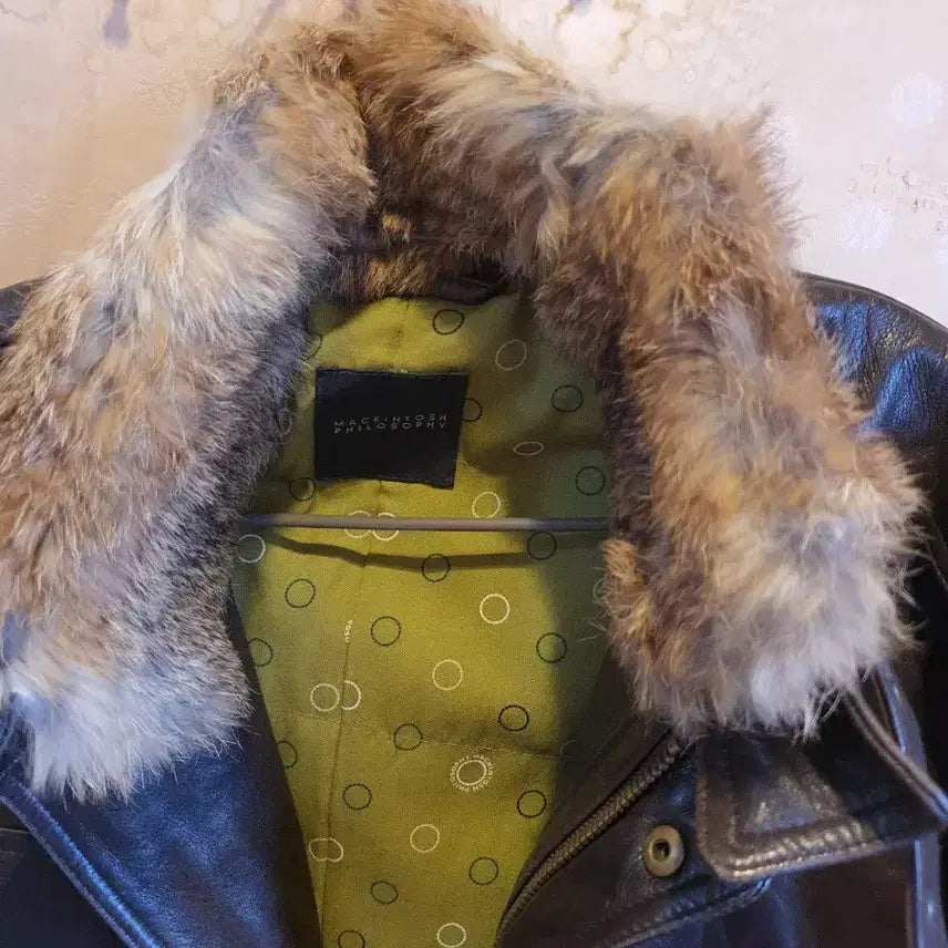[BUNJANG] Genuine Lambskin Leather Jacket - Size 100 / 양가죽자켓 100