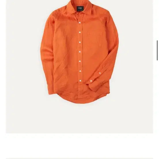 [BUNJANG] Drakes Linen Shirt Orange XL / 드레익스 린넨 셔츠 품절 사이즈 오렌지 XL