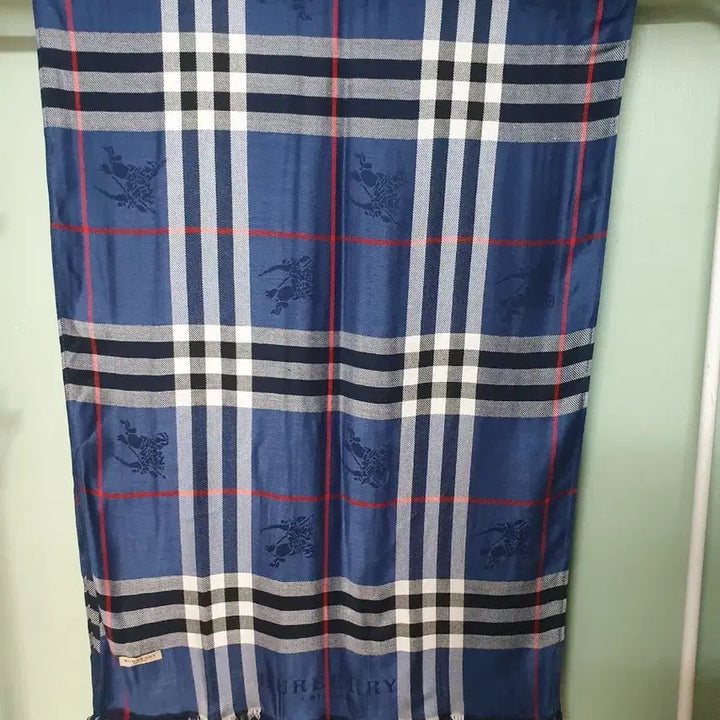 [BUNJANG] Burberry Checkered Silk Blend Scarf / 버버리 체크 머플러 스카프