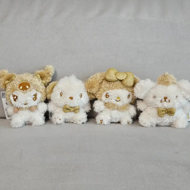 [BUNJANG] Sanrio Glitter Gold Keyring Doll / 산리오 반짝골드(포차코, 마이멜로디, 폼폼푸린) 키링 인형