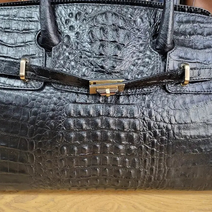 [BUNJANG] Kujak Crocodile Leather Bag / 쿠작악어가죽가방 이보영백
