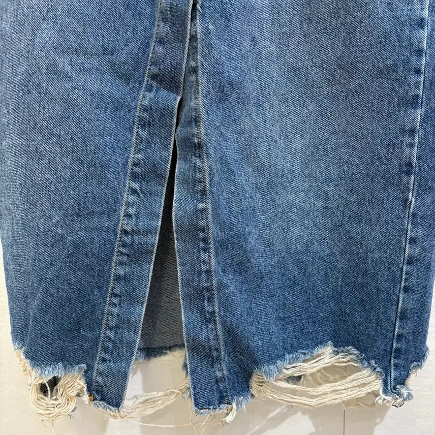 [BUNJANG] ZARA Denim Wrap Skirt XS / 자라 데님 랩스커트 XS 슬림핏 하이웨스트 새상품