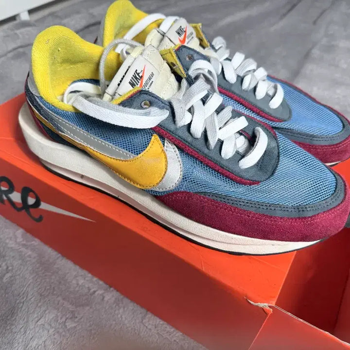 [BUNJANG] Nike x Sacai LDWaffle Blue Multi-Color Sneakers / 나이키 X 사카이  LD와플 블루 멀티 컬러 [260-265]