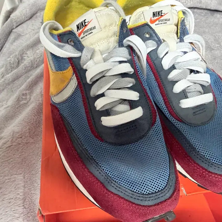 [BUNJANG] Nike x Sacai LDWaffle Blue Multi-Color Sneakers / 나이키 X 사카이  LD와플 블루 멀티 컬러 [260-265]