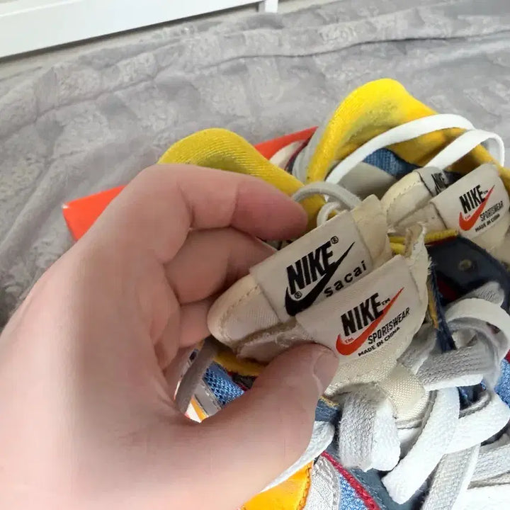 [BUNJANG] Nike x Sacai LDWaffle Blue Multi-Color Sneakers / 나이키 X 사카이  LD와플 블루 멀티 컬러 [260-265]