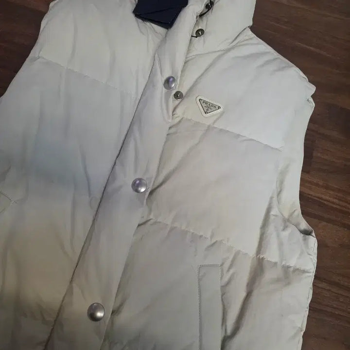 [BUNJANG] Unbranded Ivory Padded Vest / 패딩조끼 아이보리