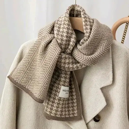 [BUNJANG] NICE TOO MEET YOU Houndstooth Check Muffler / NICE TOO MEET YOU  하운드투스 체크 머플러