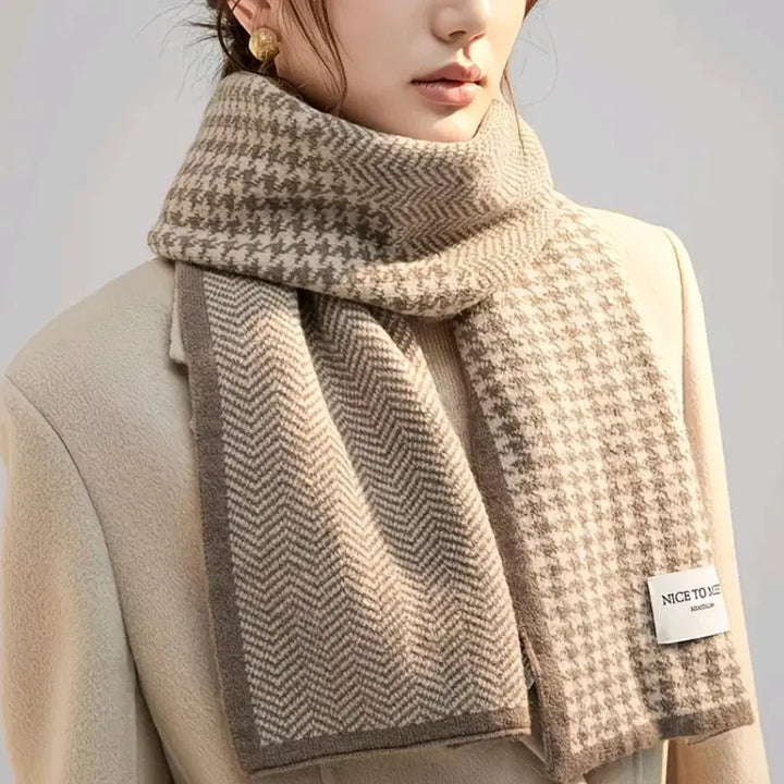 [BUNJANG] NICE TOO MEET YOU Houndstooth Check Muffler / NICE TOO MEET YOU  하운드투스 체크 머플러