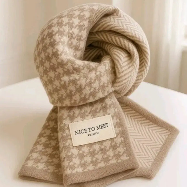 [BUNJANG] NICE TOO MEET YOU Houndstooth Check Muffler / NICE TOO MEET YOU  하운드투스 체크 머플러