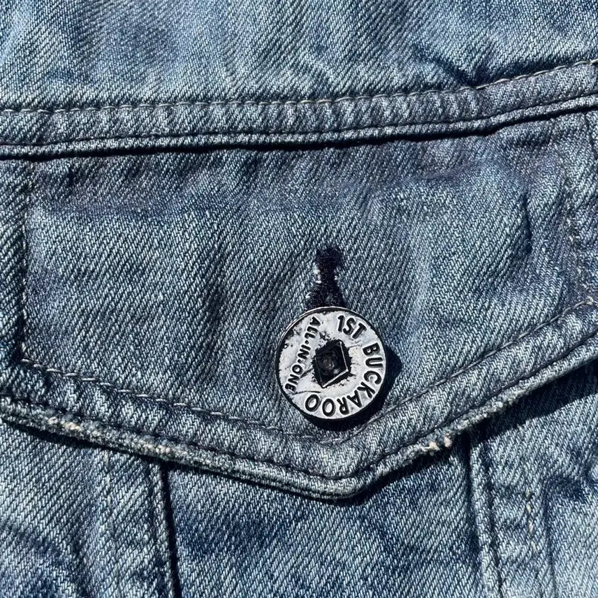 [BUNJANG] BUCKAROO Vintage Wash Distressed Denim Trucker Jacket / 버카루 빈티지 워싱 y2k 데님 트러커자켓