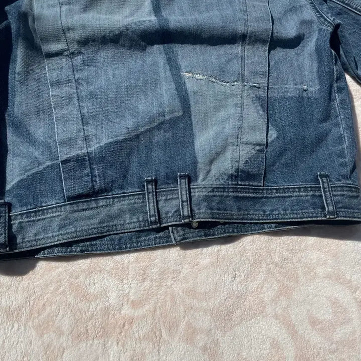 [BUNJANG] BUCKAROO Vintage Wash Distressed Denim Trucker Jacket / 버카루 빈티지 워싱 y2k 데님 트러커자켓