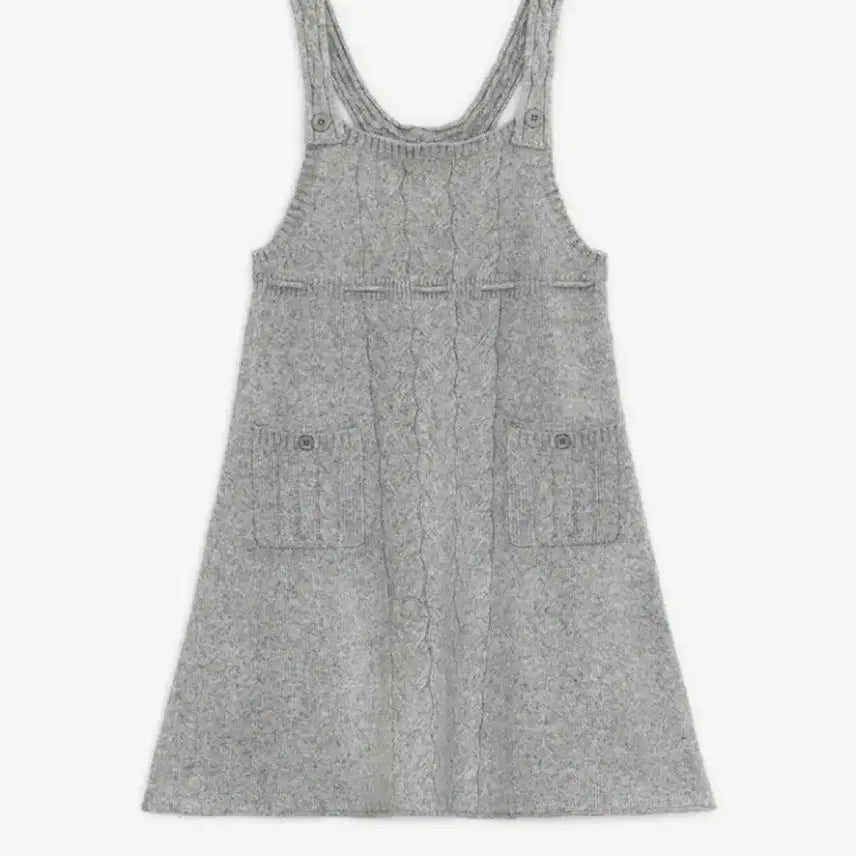 [BUNJANG] Hug Your Skin Gray Strap Knit Dress / 허그유어스킨 스트랩 니트 드레스 (그레이)