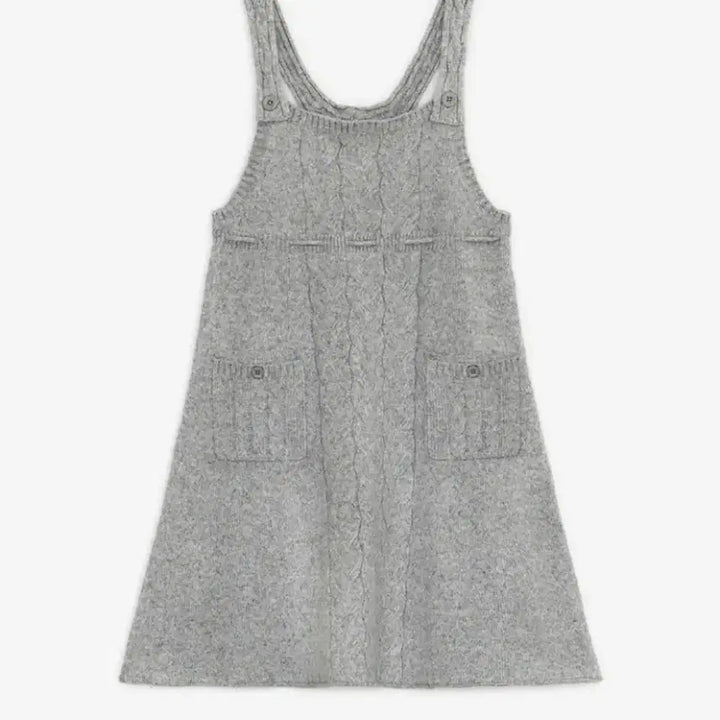 [BUNJANG] Hug Your Skin Gray Strap Knit Dress / 허그유어스킨 스트랩 니트 드레스 (그레이)