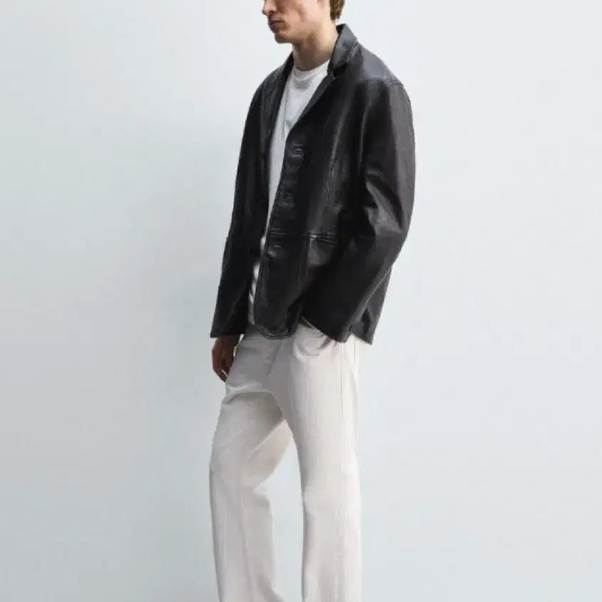 [SOLD OUT] [M] ZARA 자라 릴렉스핏 양가죽 블레이저 새상품