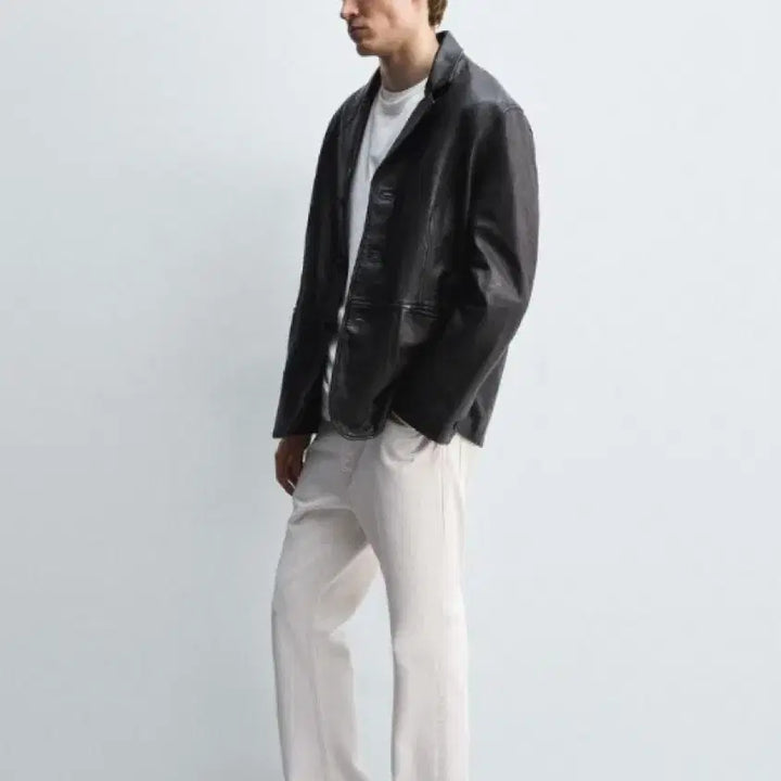 [SOLD OUT] [M] ZARA 자라 릴렉스핏 양가죽 블레이저 새상품