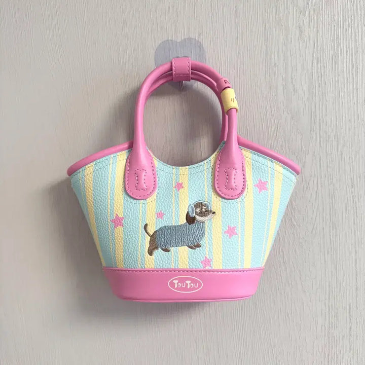[BUNJANG] toutou Dachshund Embroidered Mini Bag / toutou 닥스훈트 자수 미니백