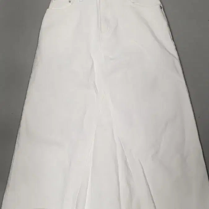 [BUNJANG] ARRICCCHIRSI White Denim Long Skirt Pants / ARRICCCHIRSI 화이트 데님 롱 스커트 팬츠 S