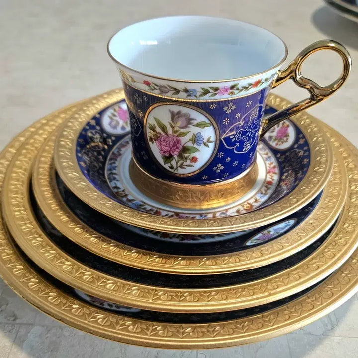 [BUNJANG] YoUp Development Emperor Series Vintage Tea Cup and Plate Set / 요업개발 황제시리즈 빈티지 찻잔. 접시 판매합니다^^