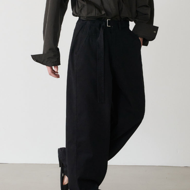 [BUNJANG] NOUN Belted Chino Pants Black / [2 size] 노운 벨티드 치노 팬츠 블랙