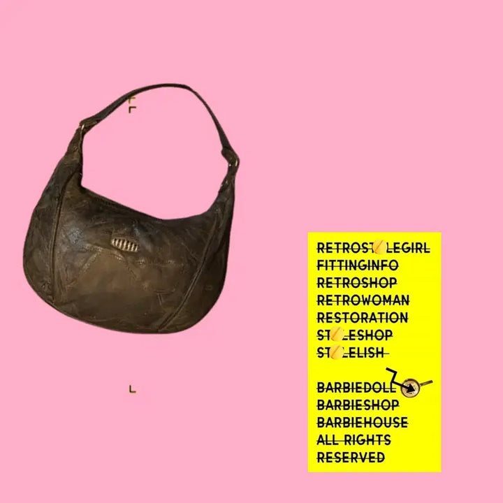 [BUNJANG] Vintage Leather Shoulder Bag Crossbody Bag / 7134 숄더백 크로스백 가죽백 가죽가방 빈티지가방 여자가방 여자백