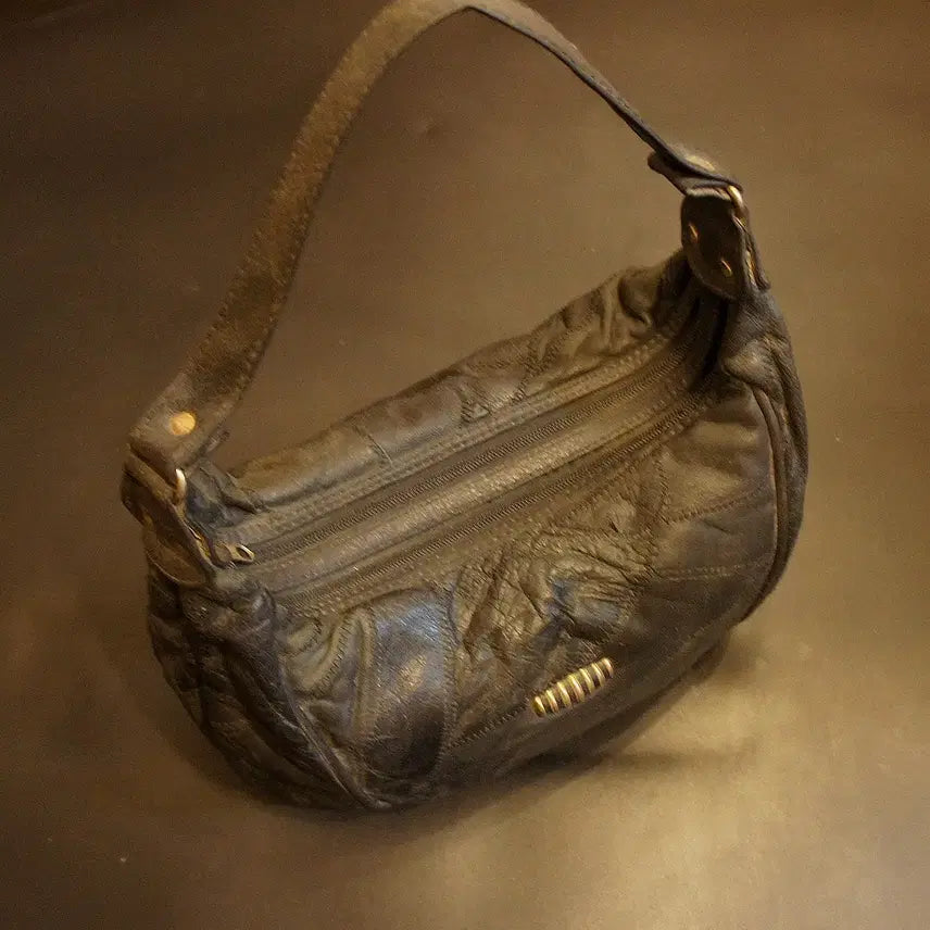 [BUNJANG] Vintage Leather Shoulder Bag Crossbody Bag / 7134 숄더백 크로스백 가죽백 가죽가방 빈티지가방 여자가방 여자백