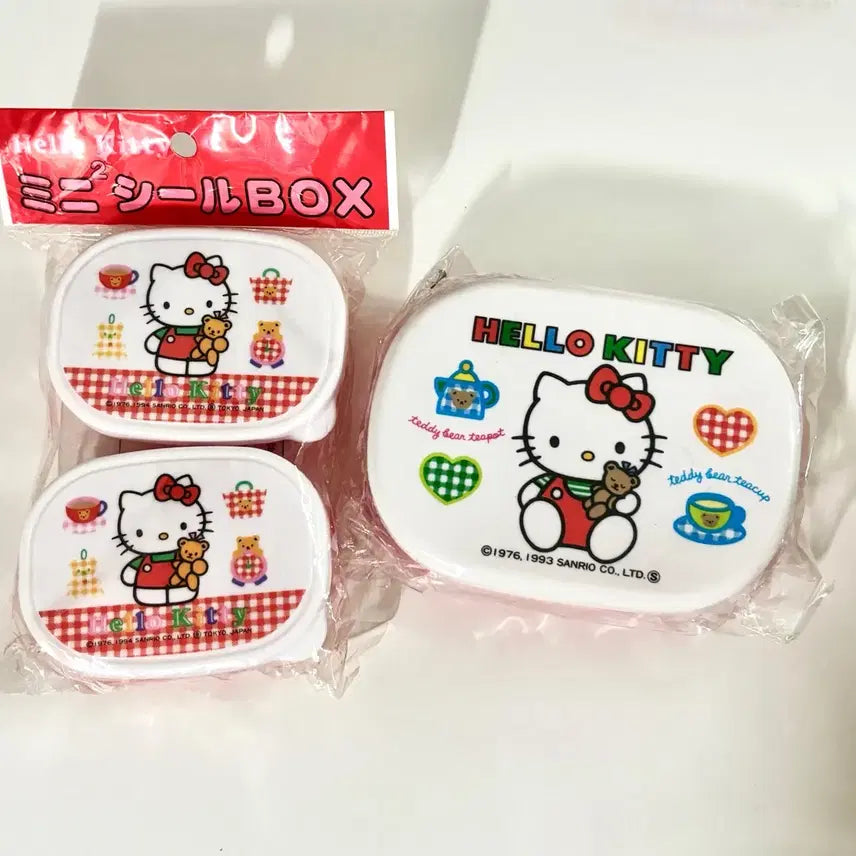 [SOLD OUT] 일괄) 헬로키티 고전키티 도시락통 보관함 소품함 케이스