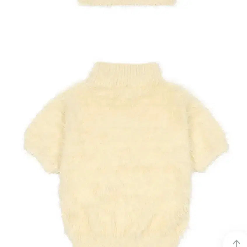 [BUNJANG] Hairy High Neck Knit Sweater / HAIRY HIGH NECK KNIT (LIGHT YELLOW)