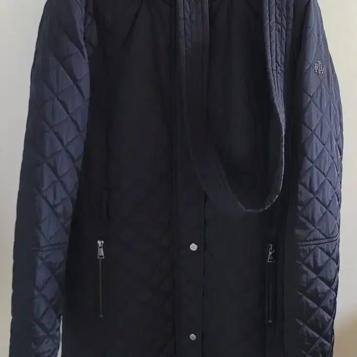 [SOLD OUT] 랄프로렌 블랙 퀼팅 후드 코트