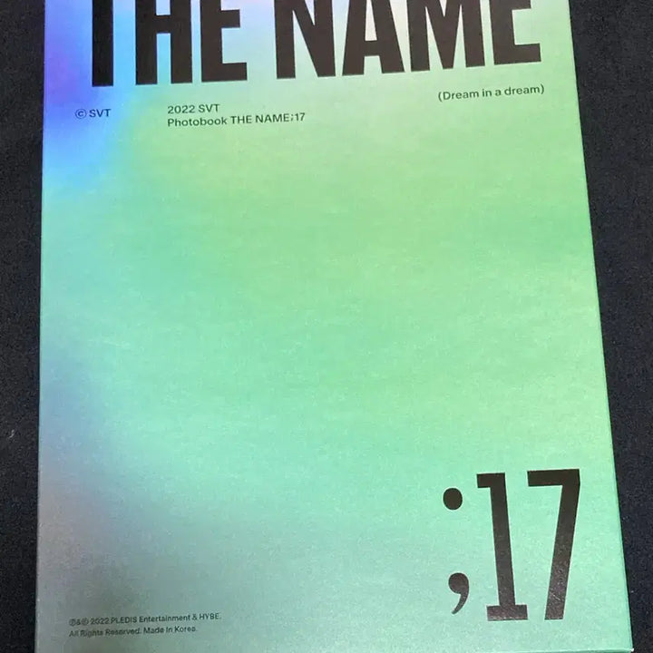 [SOLD OUT] 세븐틴 더네임 포토북