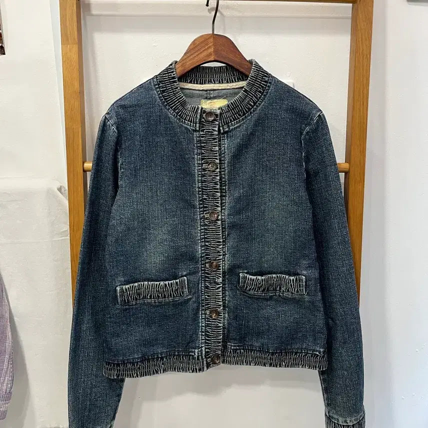 [BUNJANG] Denim Blouson Jacket / 데님 블루종 자켓