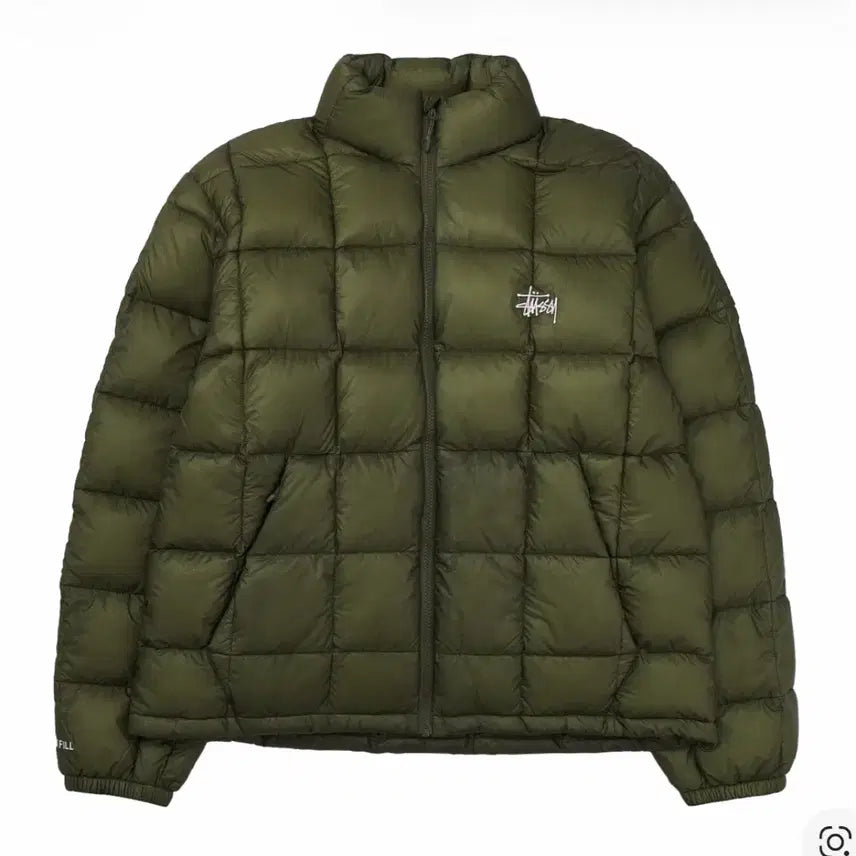 [BUNJANG] Stussy Midweight Puffer Olive XL / 스투시 미드웨이트 푸퍼 패딩 올리브 XL