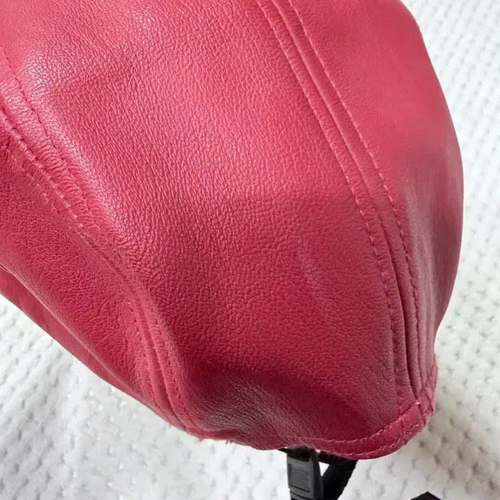 [BUNJANG] Supreme Leather Camp Cap Burgundy / 슈프림 가죽 캠프캡 버건디