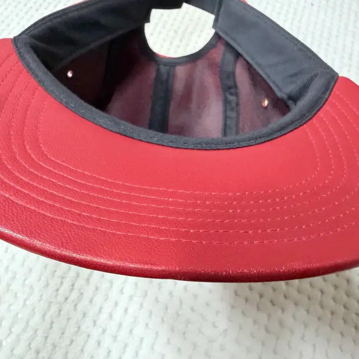 [BUNJANG] Supreme Leather Camp Cap Burgundy / 슈프림 가죽 캠프캡 버건디