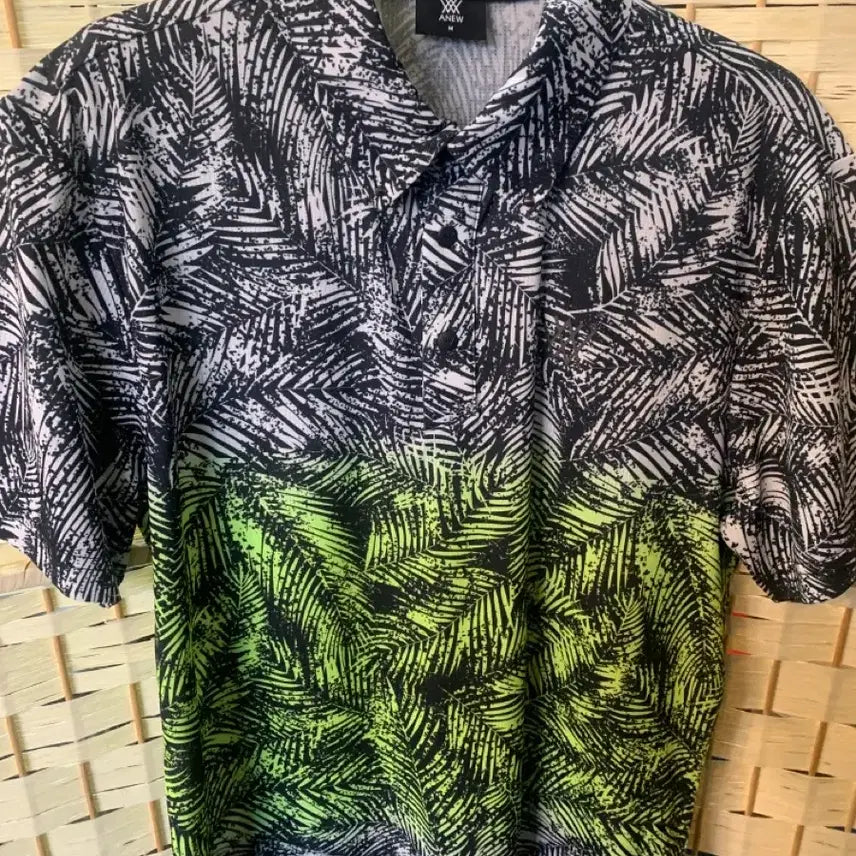 [BUNJANG] ANEW Palm Tree Pattern Shirt M / ANEW 야자수 패턴 셔츠 M