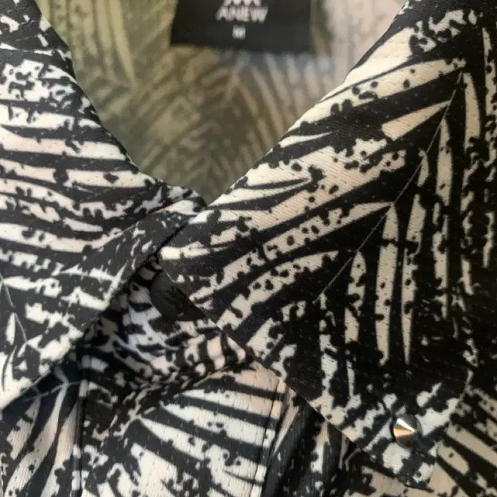 [BUNJANG] ANEW Palm Tree Pattern Shirt M / ANEW 야자수 패턴 셔츠 M