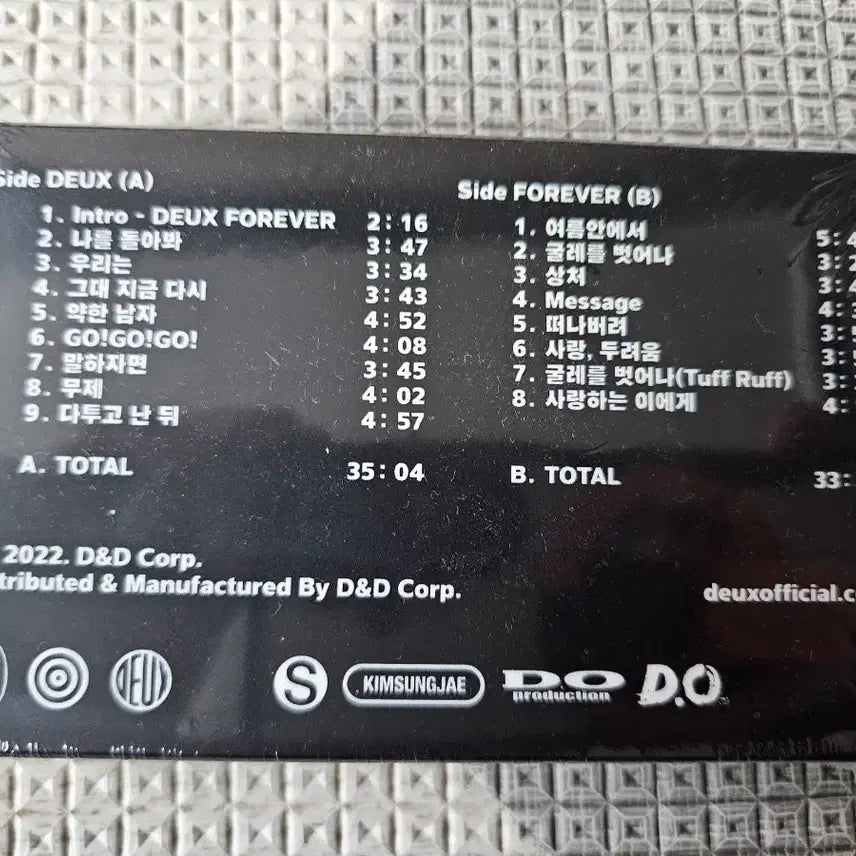 [BUNJANG] DEUX DEUX FOREVER 20th Anniversary Limited Cassette Tape / 듀스 포에버 20주년 한정 테이프